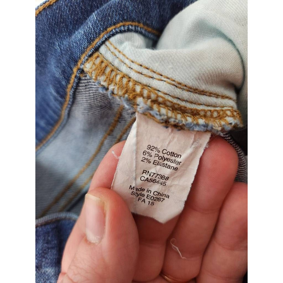 Madewell Womens Slim Skinny Jeans Blue Stretch Medium Wash Mid Rise Denim 28 - Picture 8 of 8